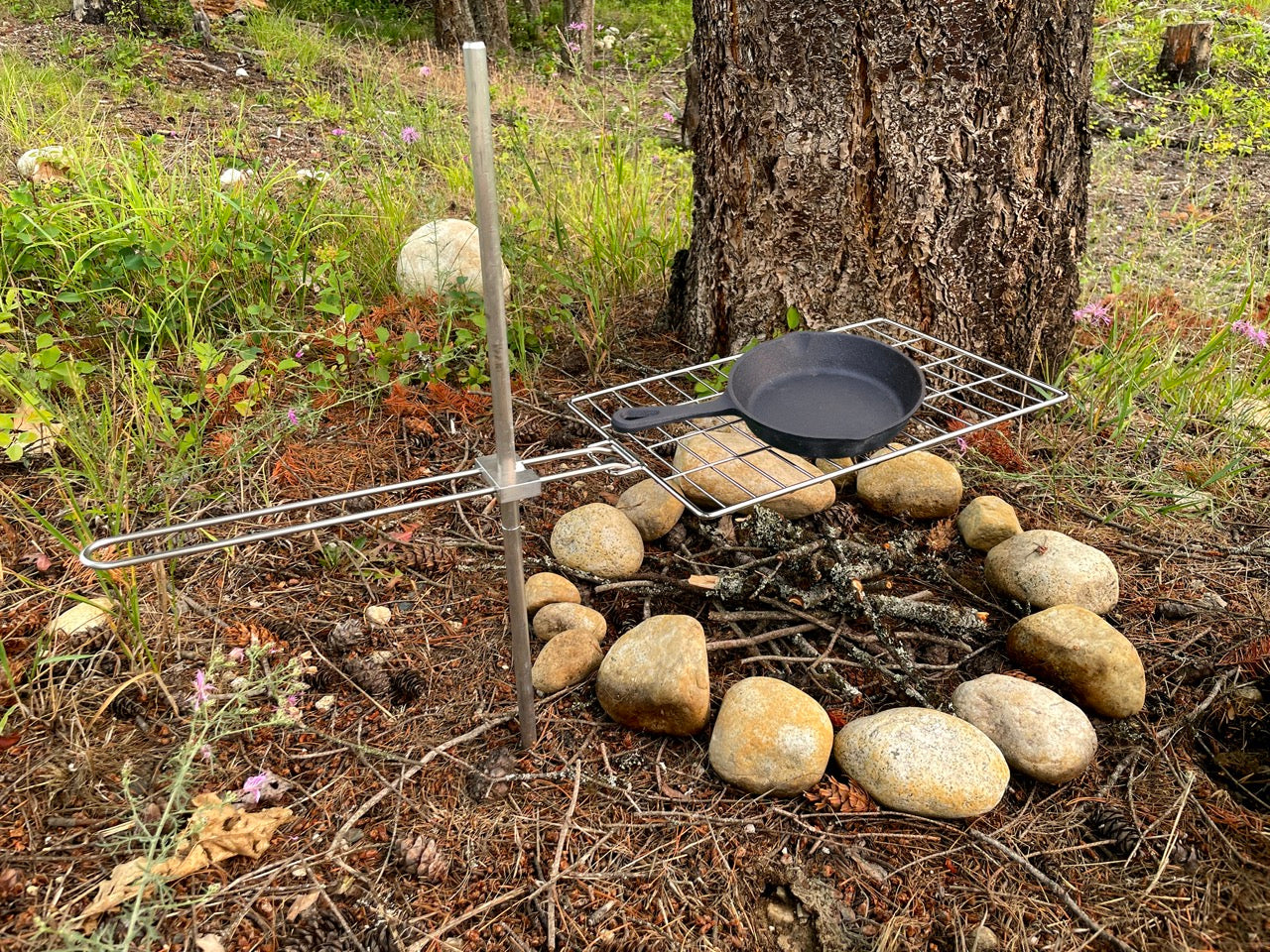 Turkana Braai™ Portable "Roadkill" BBQ Grill - Stainless Steel