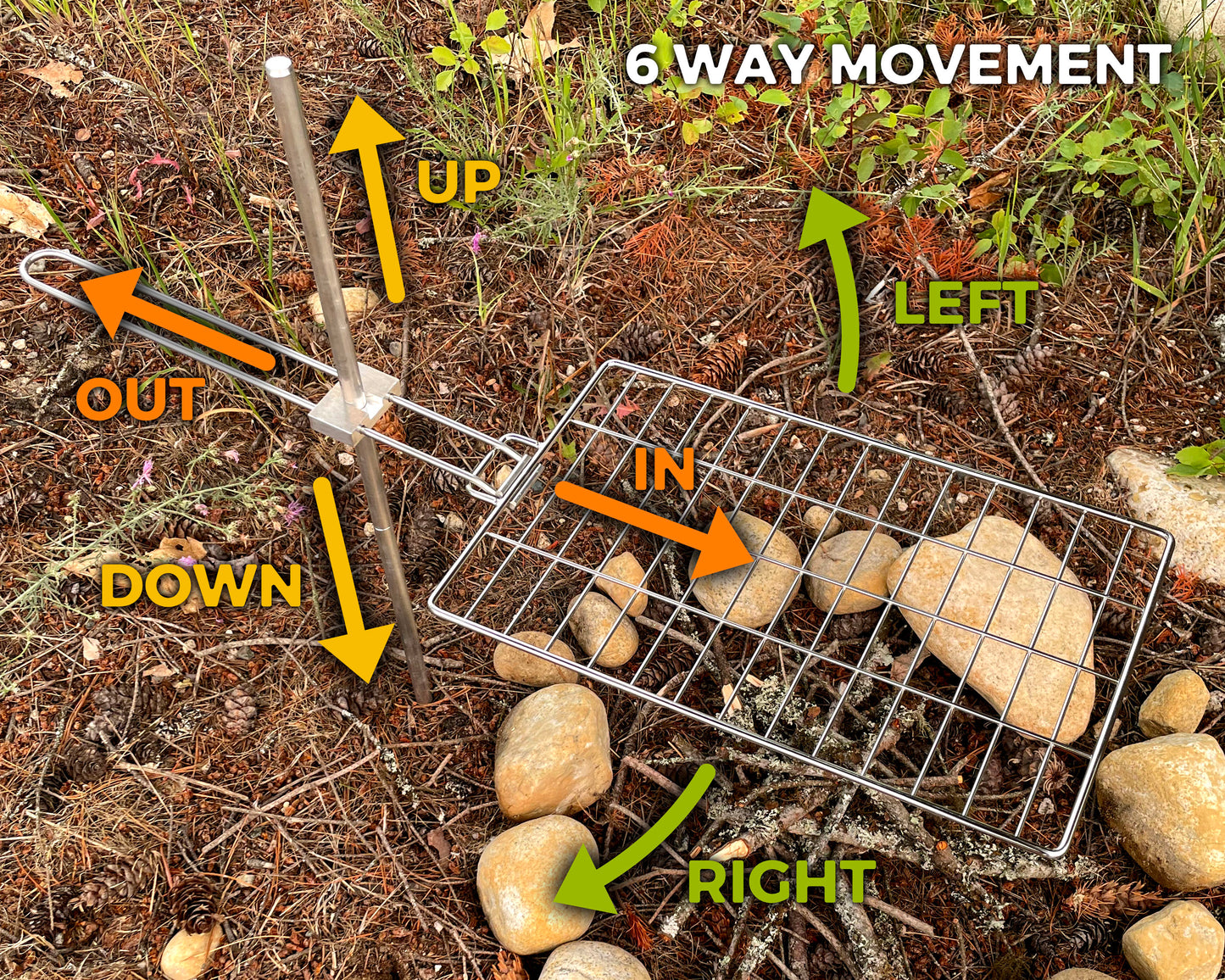 Turkana Braai™ Portable "Roadkill" BBQ Grill - Stainless Steel