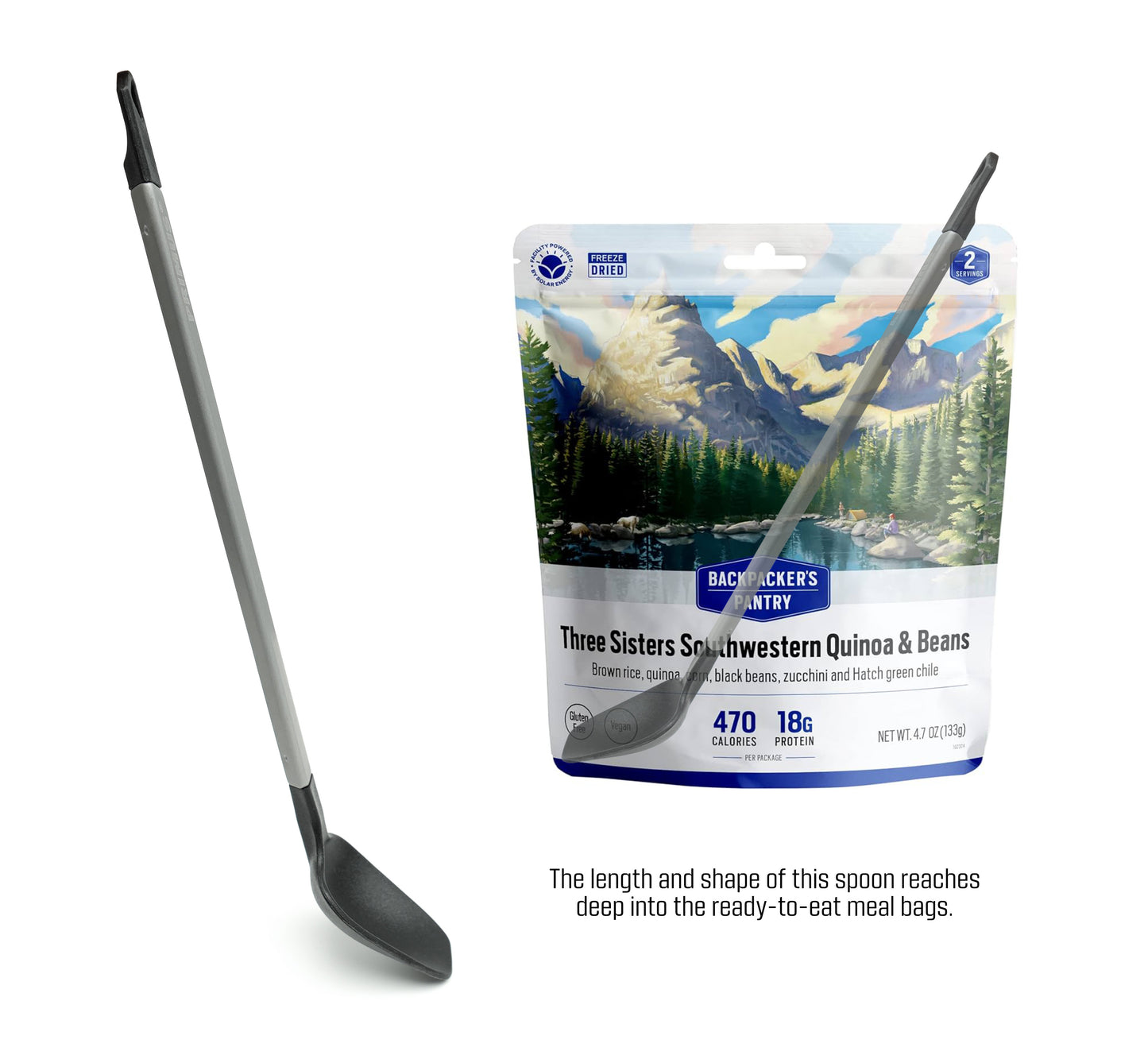 Primus Long Spoon - Black -  Aluminum & Tritan