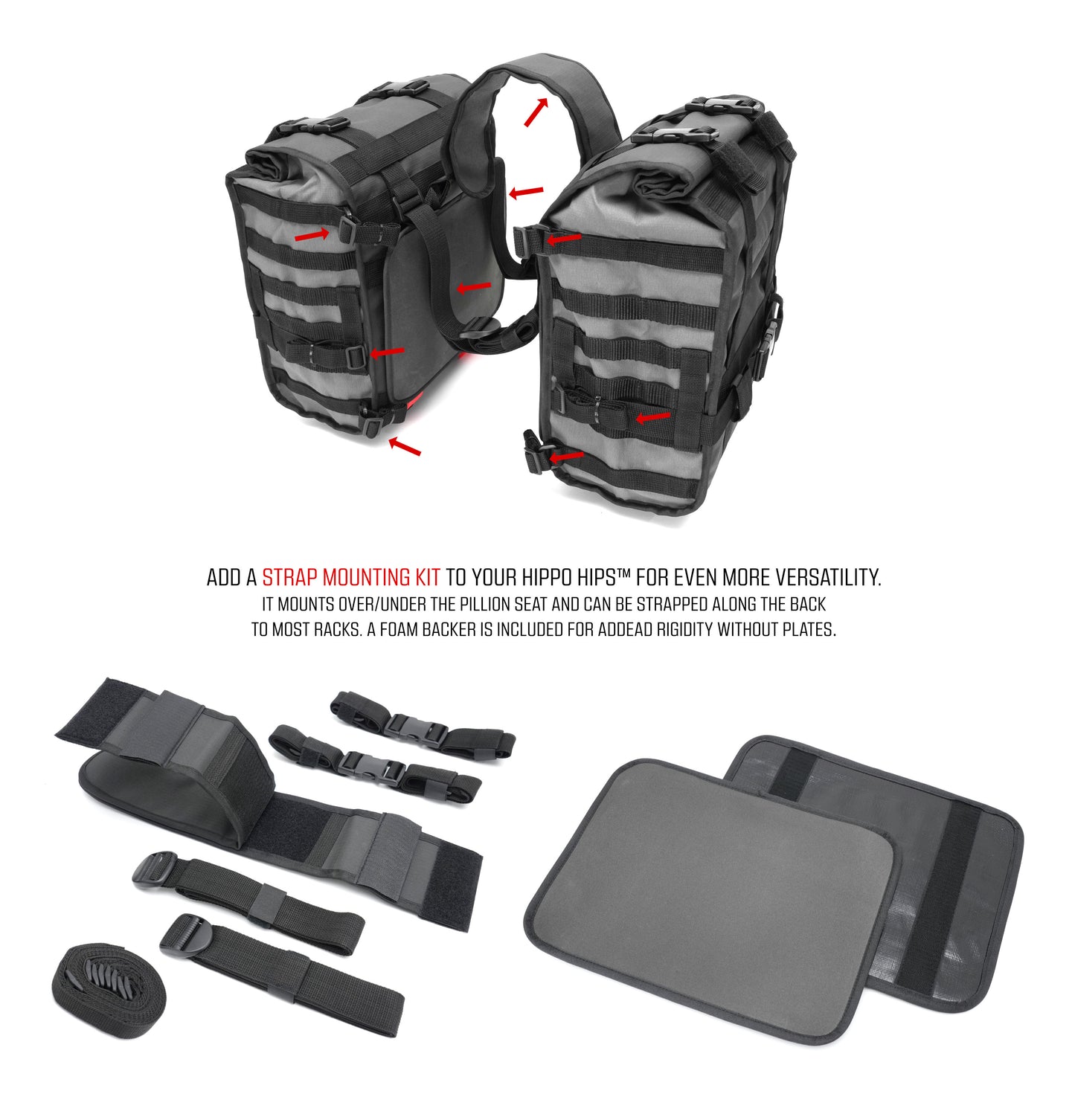 Turkana 8 Piece ADV Soft Luggage Set - HippoHips™ Hybrid PLATE
