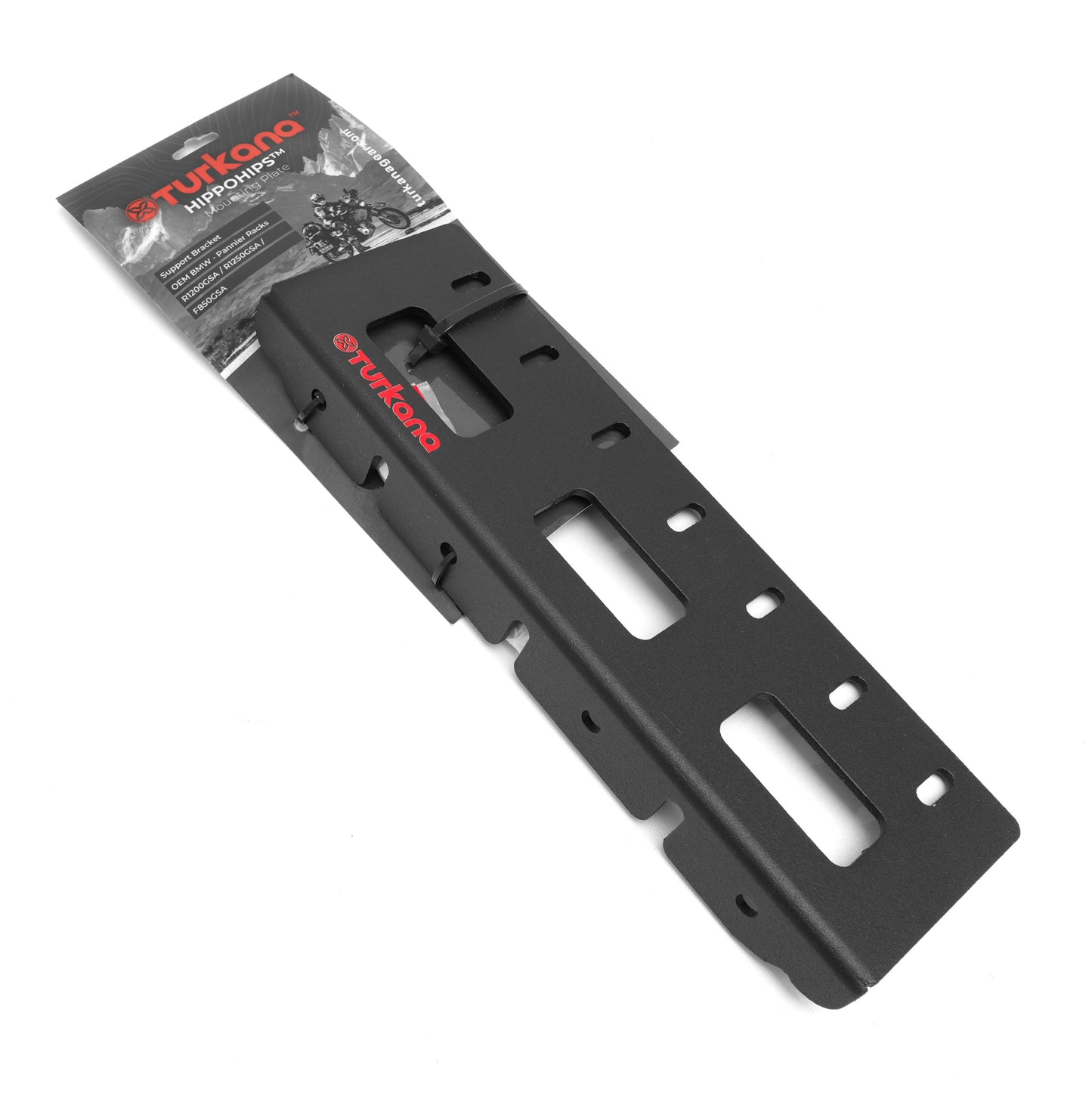 Turkana HippoHips™ Curved Rack Adaptor  - To mount plates on curved OEM racks (BMW, Ducati, etc.)