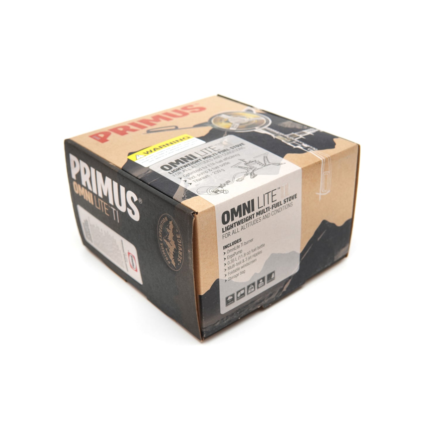 Primus OmniLite Ti w/ 0.35L Fuel Bottle / Pouch Kit - Titanium Stove