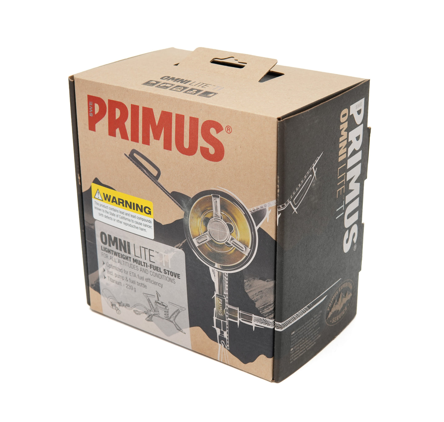 Primus OmniLite Ti w/ 0.35L Fuel Bottle / Pouch Kit - Titanium Stove