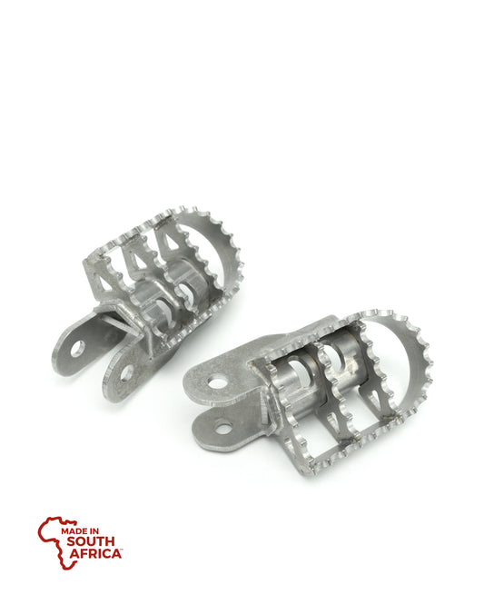 Wide Foot Pegs - Stainless Steel - Honda XR 650 L