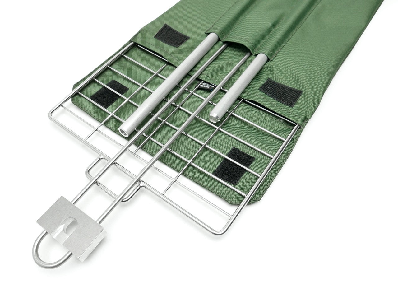 Turkana Braai™ Portable "Roadkill" BBQ Grill - Stainless Steel