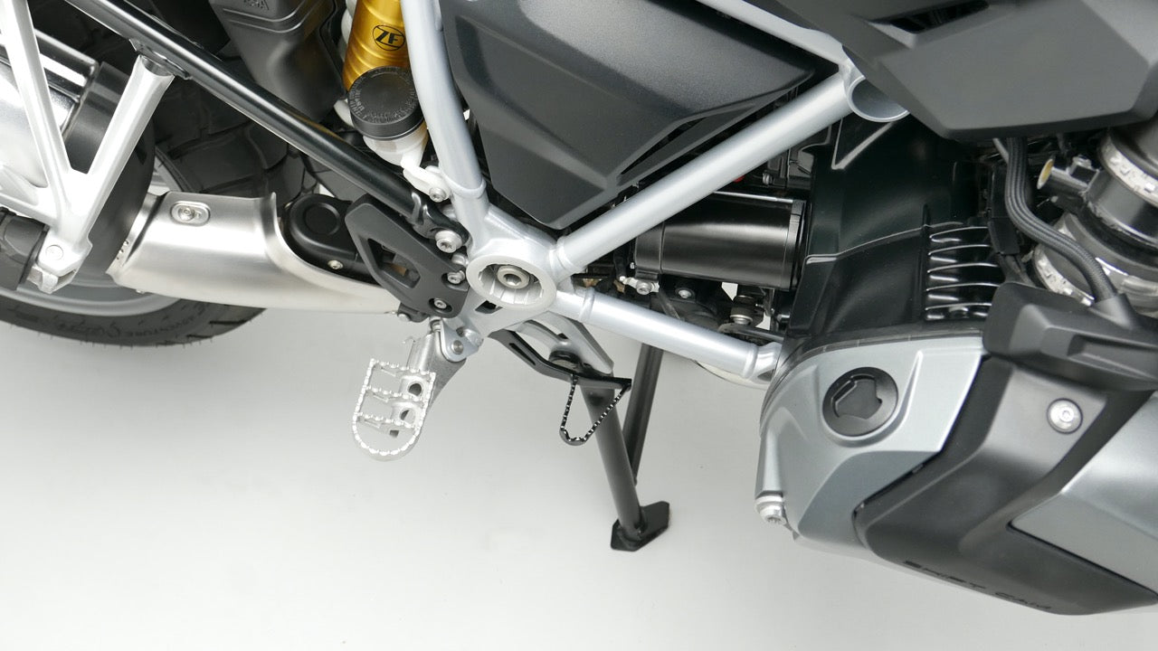 Wide Foot Pegs - Stainless Steel - BMW R1250GS & ADV / R1200GS & ADV, 2013-ON (WATER COOLED)