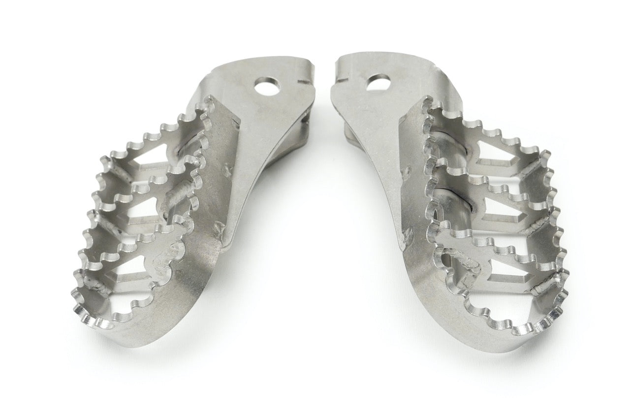 Wide Foot Pegs - Stainless Steel - BMW F850GS & ADV / F750/800GS