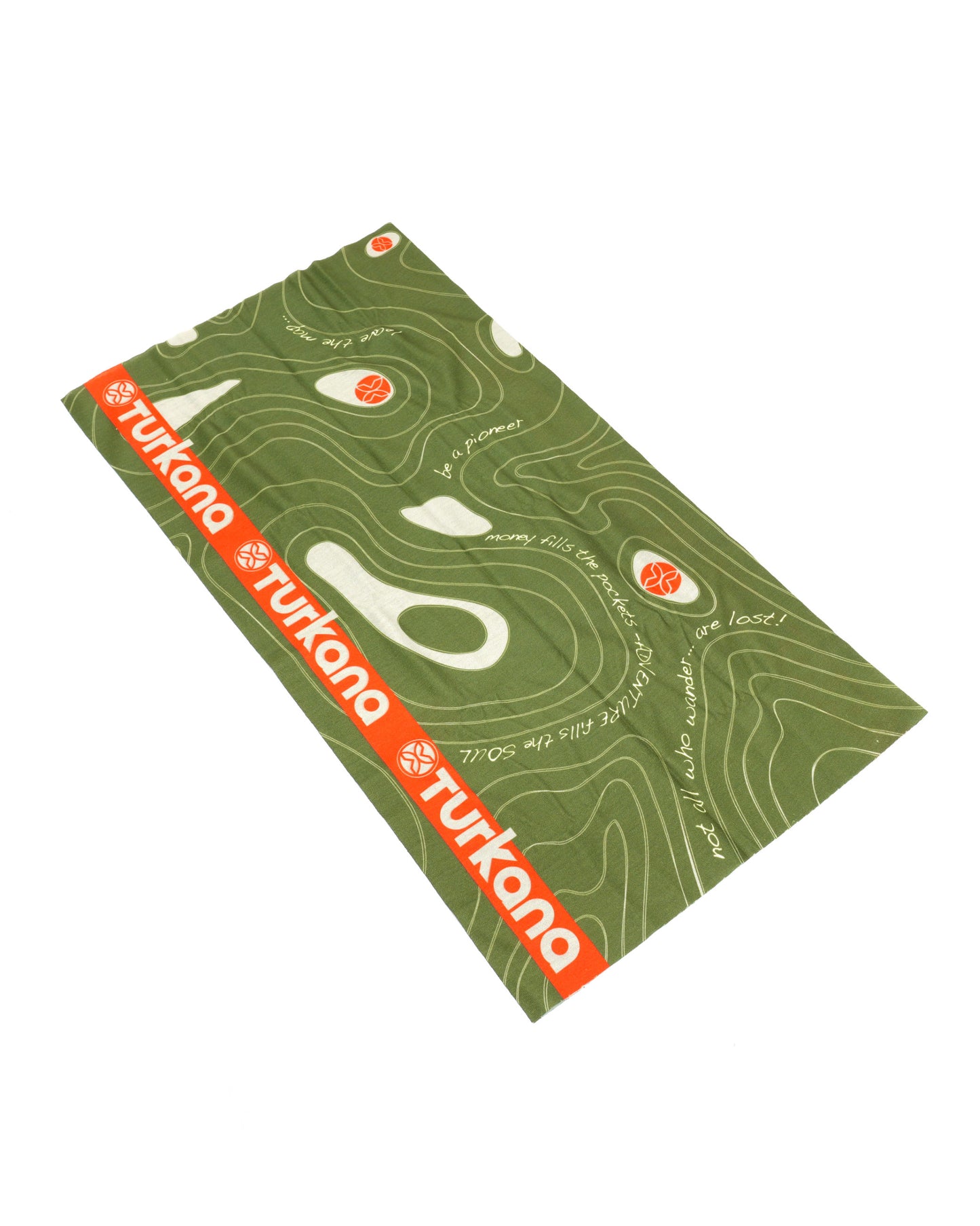 Balaclava Neck Scarf - Green with Turkana Logo