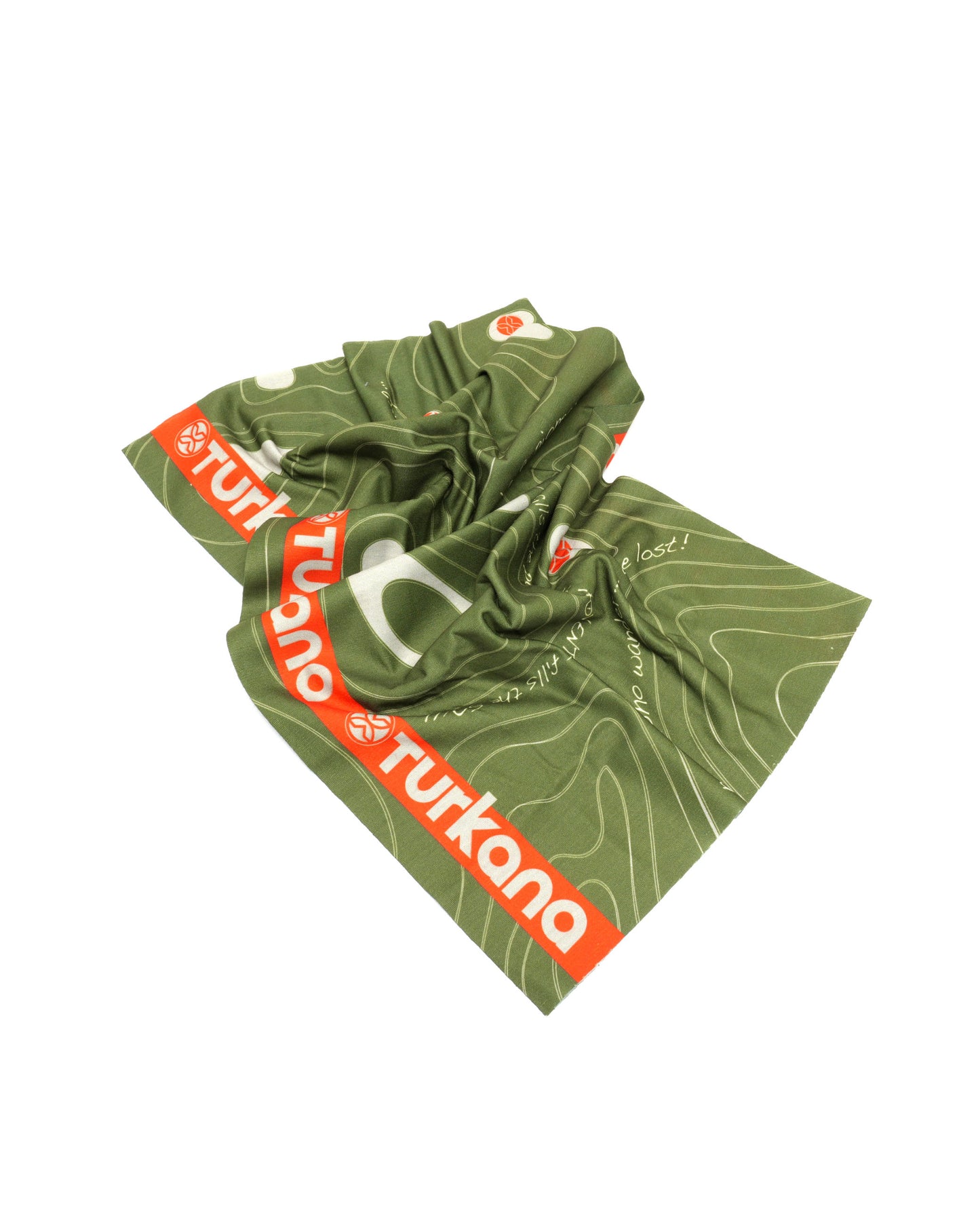 Balaclava Neck Scarf - Green with Turkana Logo