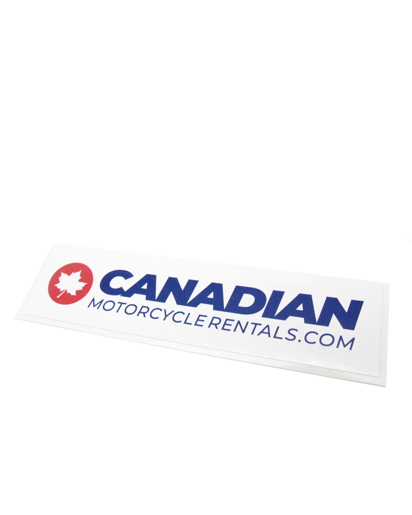 Logo Decal - Canadian Motorcycle Rentals - 6.25 Inch Long