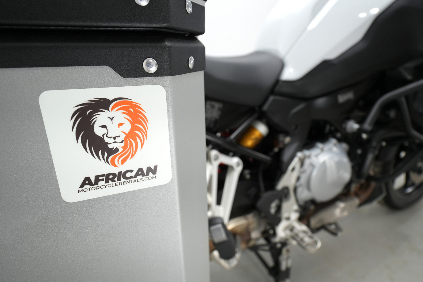 Logo Decal - Canadian Motorcycle Rentals - 6.25 Inch Long
