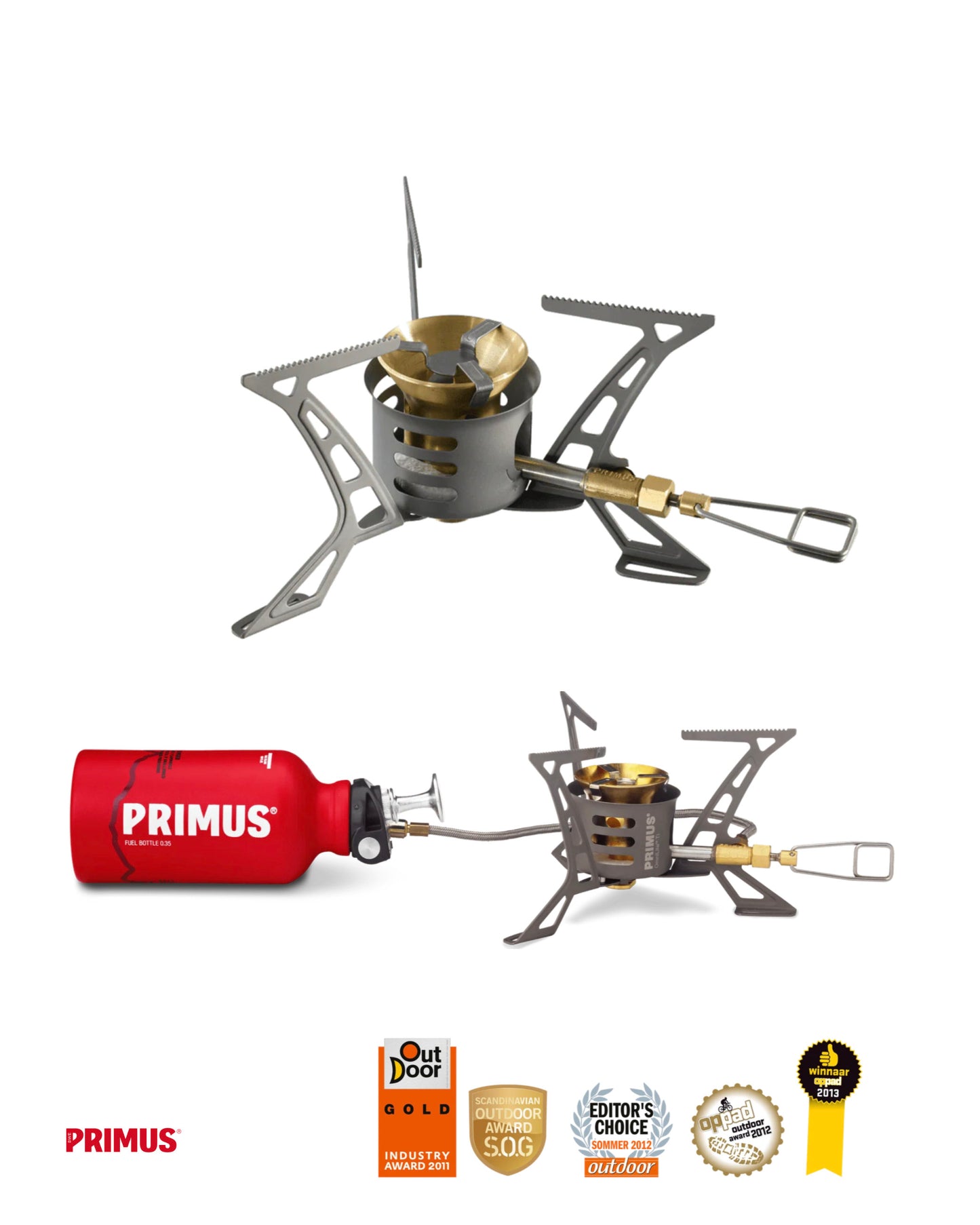 Primus OmniLite Ti w/ 0.35L Fuel Bottle / Pouch Kit - Titanium Stove