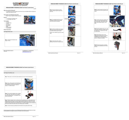 Short Levers by Wild-At-Heart - BMW 750GS/800GS/850GS/A/900GS