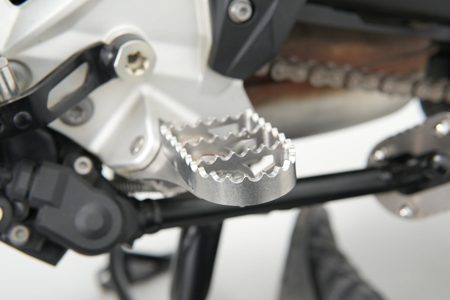 Wide Foot Pegs - Stainless Steel - BMW F850GS & ADV / F750/800GS
