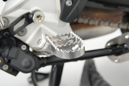 Wide Foot Pegs - Stainless Steel - BMW F850GS & ADV / F750/800GS