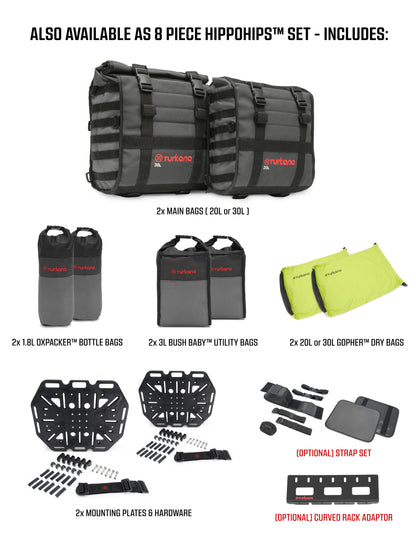 Turkana HippoHips Saddle Bags w/Liner (Single Bag)