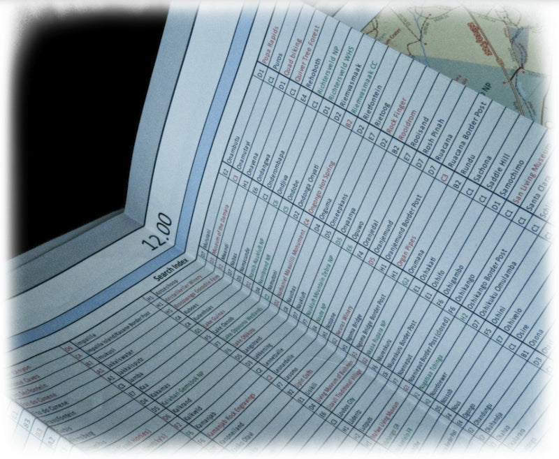 Tracks4Africa Namibia Traveller's Paper Map - 4th Edition