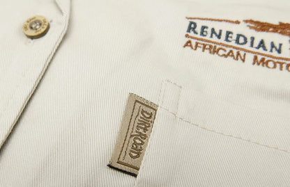 Dirt Road™ - Men’s Short Sleeve Shirt / Button with Renedian Logo (Beige)