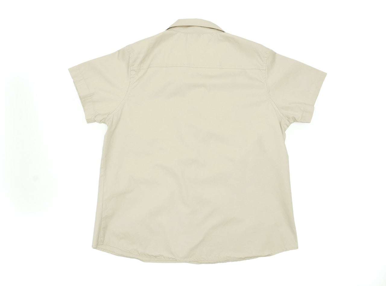 Dirt Road™ - Men’s Short Sleeve Shirt / Button with Renedian Logo (Beige)