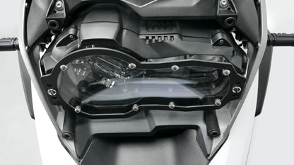 Head Light Guard - Clear Plexi / Stainless - BMW R1250GS & ADV / R1200GS & ADV, 2013- ON (WATER COOLED)