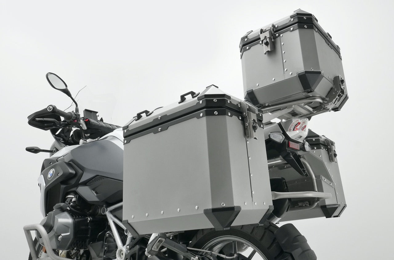 Turkana Rugged Rhino Aluminum Adventure Motorcycle Touring Panniers ADV Motorcycle Parts Canada